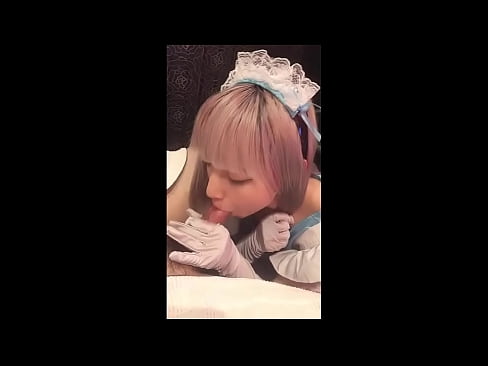 ❤️ 日本偶像[mayuka]，法国女仆装，第一部分，口交和用乳液打飞机 ❌ Porn video️❤